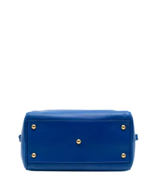 Saint Laurent ビンテージ 2013年 レザー クラシック ダッフル6 サッチェル ブルー - サムネイル4
