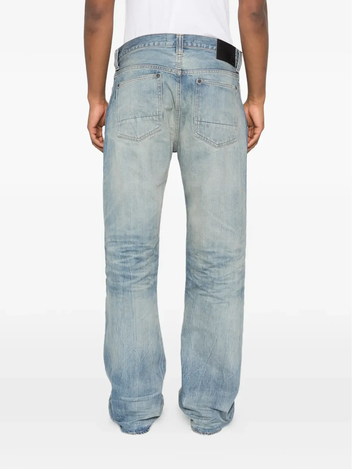 Mastercraft Union 昭和ロゴパッチジーンズ - 画像4