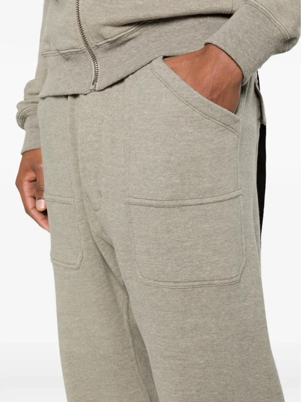 Rick Owens DRKSHDW クラシック カーゴ ドローストリング トラックパンツ - グレー - 画像5