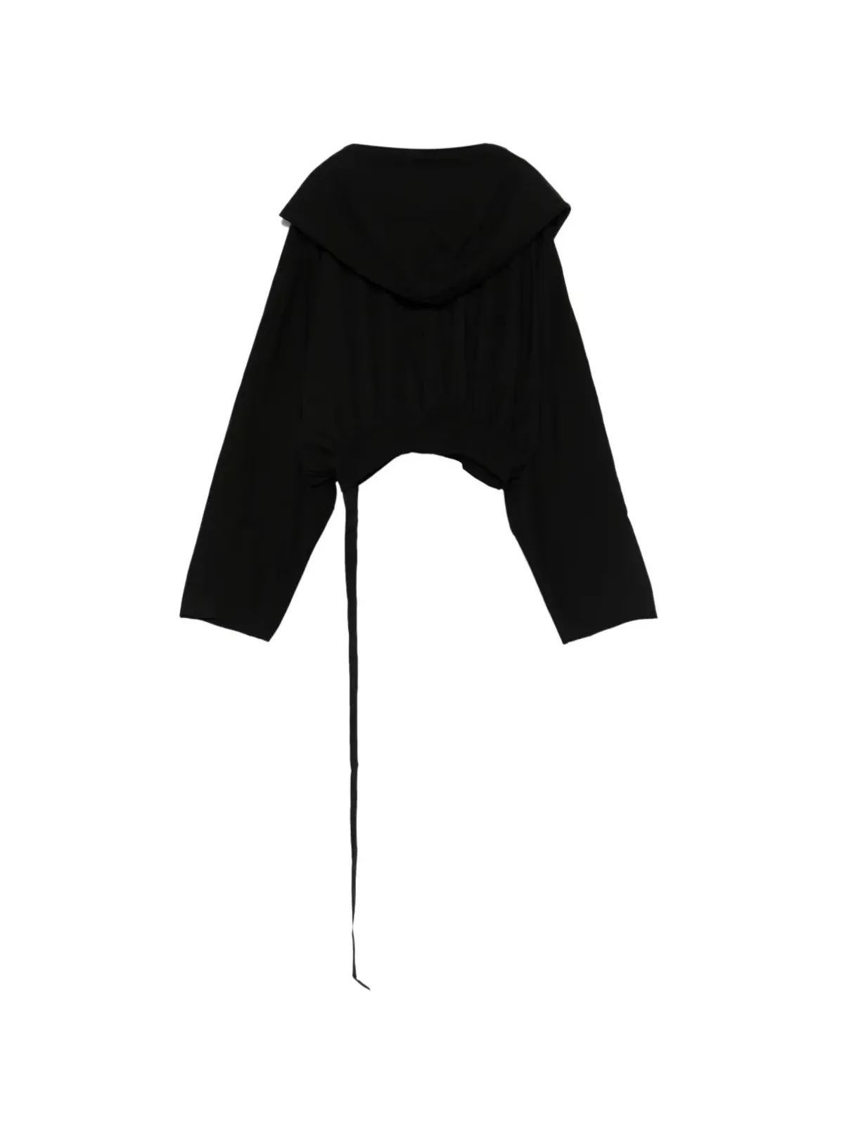 Rick Owens DRKSHDW クロップド丈フーディー - 画像2