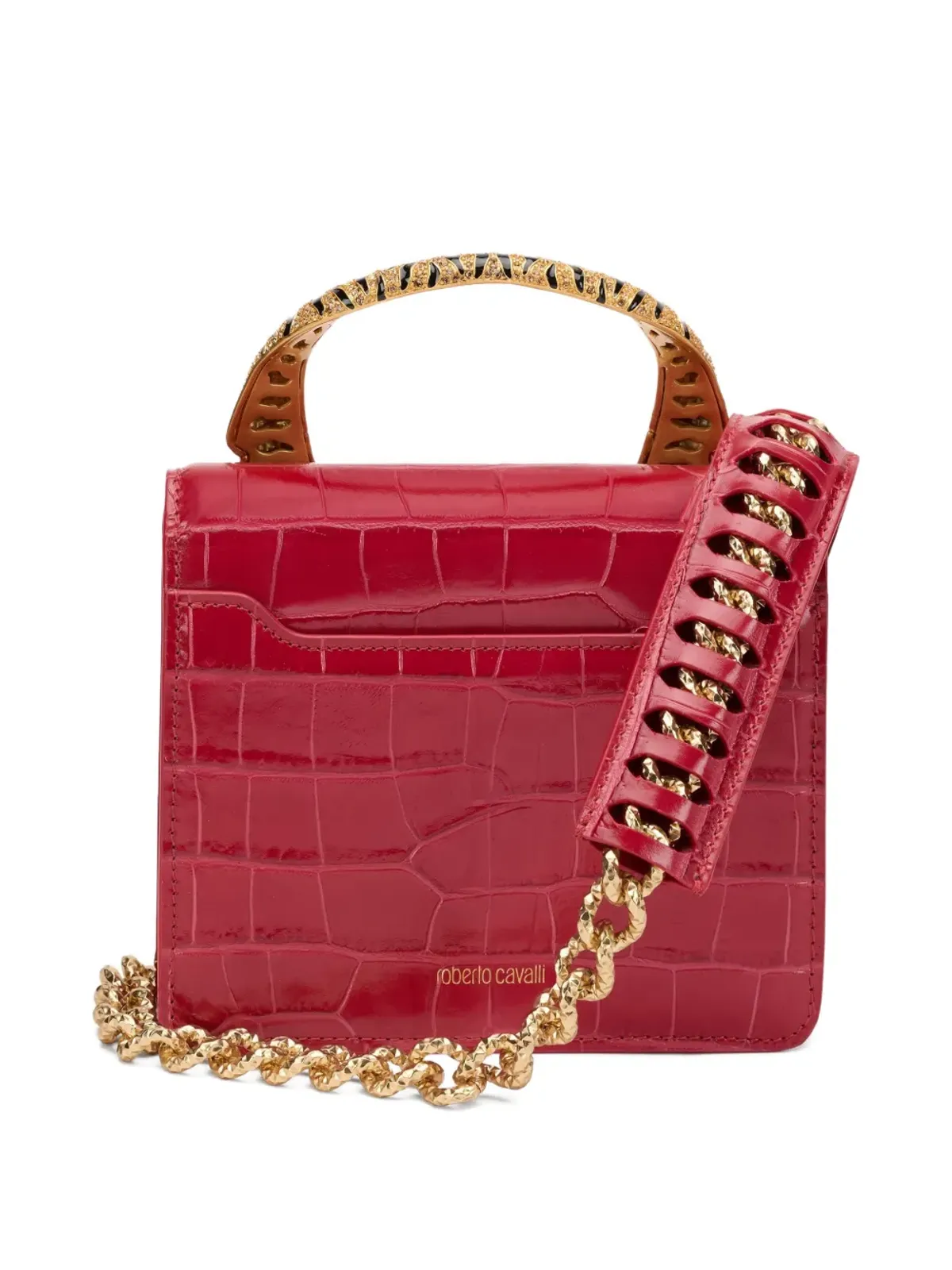Roberto Cavalli ロアー・タイガーモチーフ トートバッグ - 画像2