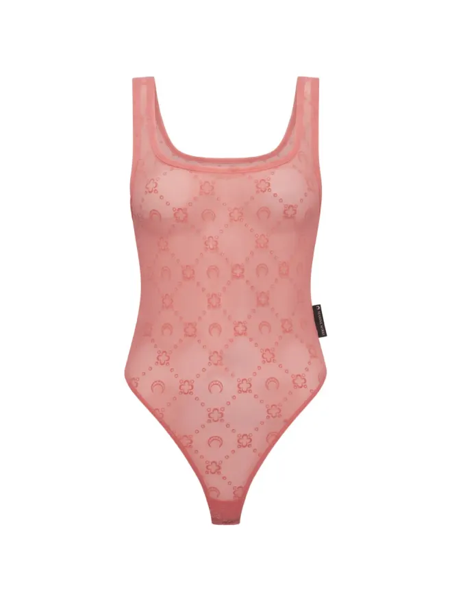 Marine Serre Marine Serre ボディスーツ（フロック柄／ピンク）の商品画像