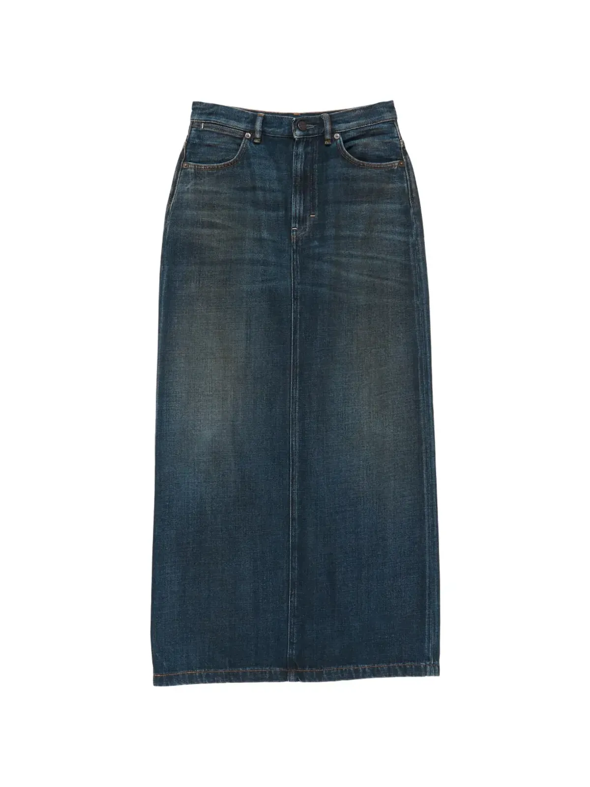 Acne Studios ロゴパッチ付きマキシスカート - 画像1