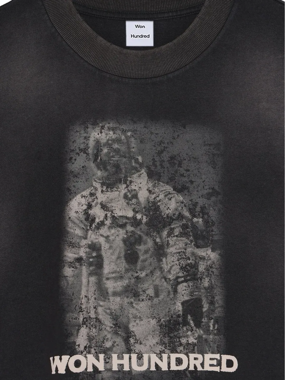 Won Hundred Houston Astro プリント Tシャツ - ブラック - 画像3