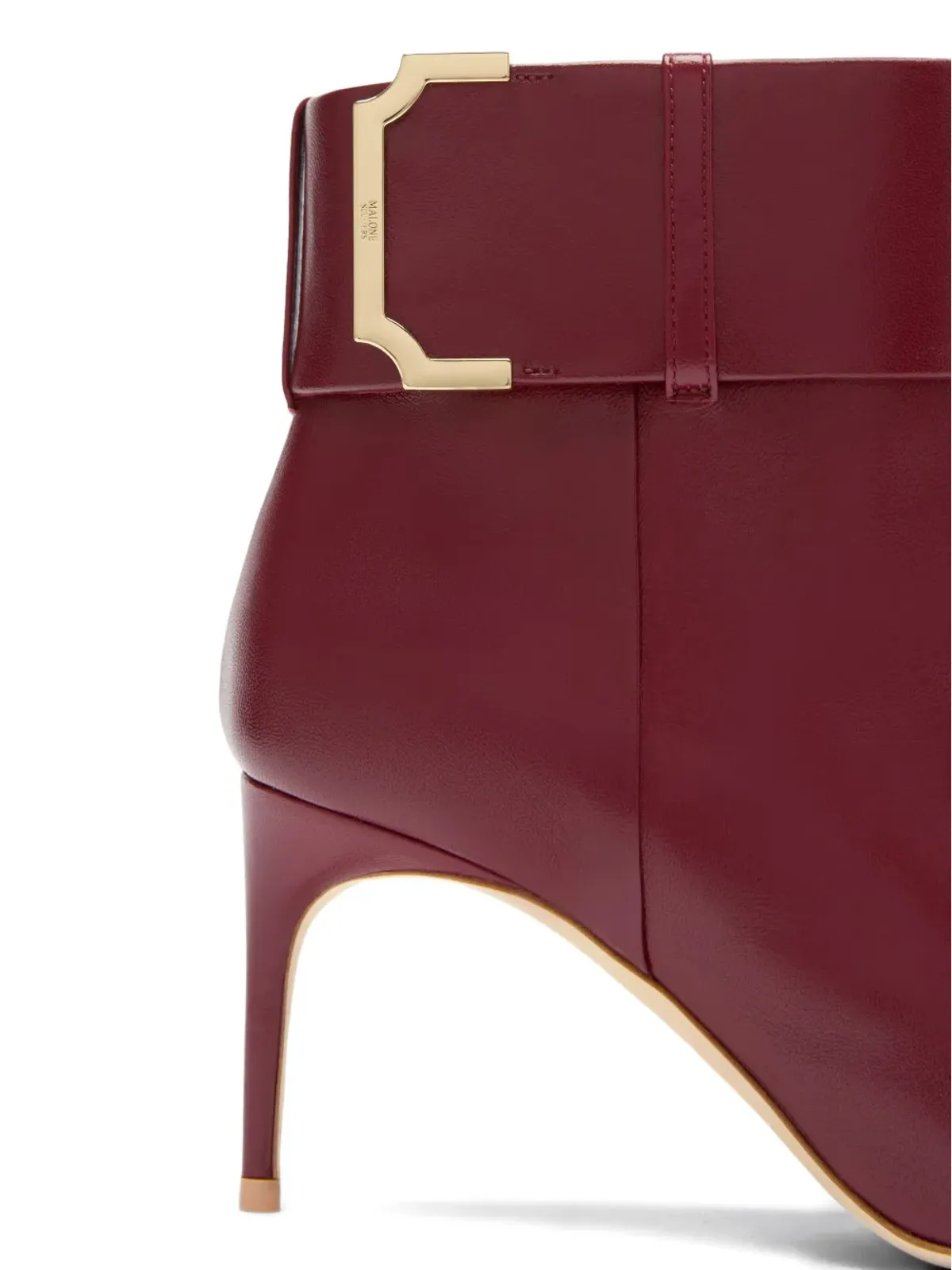 Malone Souliers ロッセラ ベルトディテール レザー アンクルブーツ - レッド - 画像4