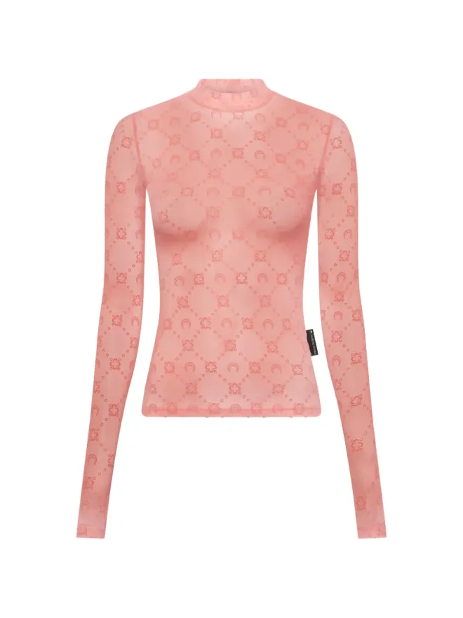 Marine Serre Marine Serre ハイネック長袖トップの商品画像