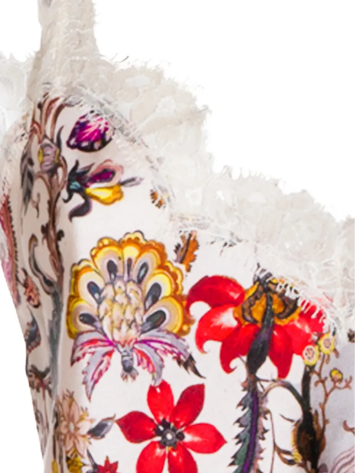 Roberto Cavalli lace floral blouse - Neutrals - 画像3