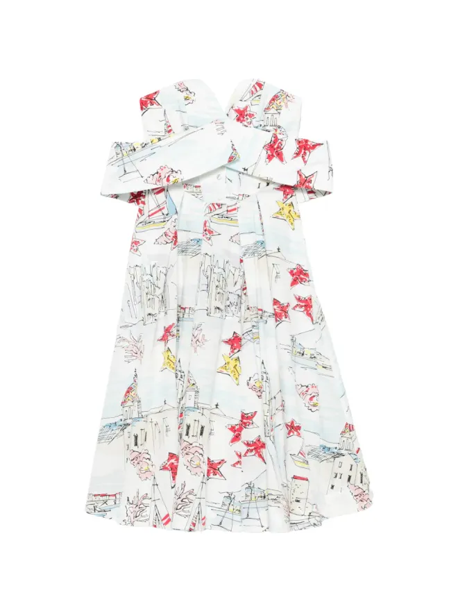 Antonio Marras Antonio Marras ストラップレス プリントドレスの商品画像