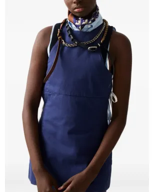 Miu Miu バックレス ロゴ ミニドレス - サムネイル4