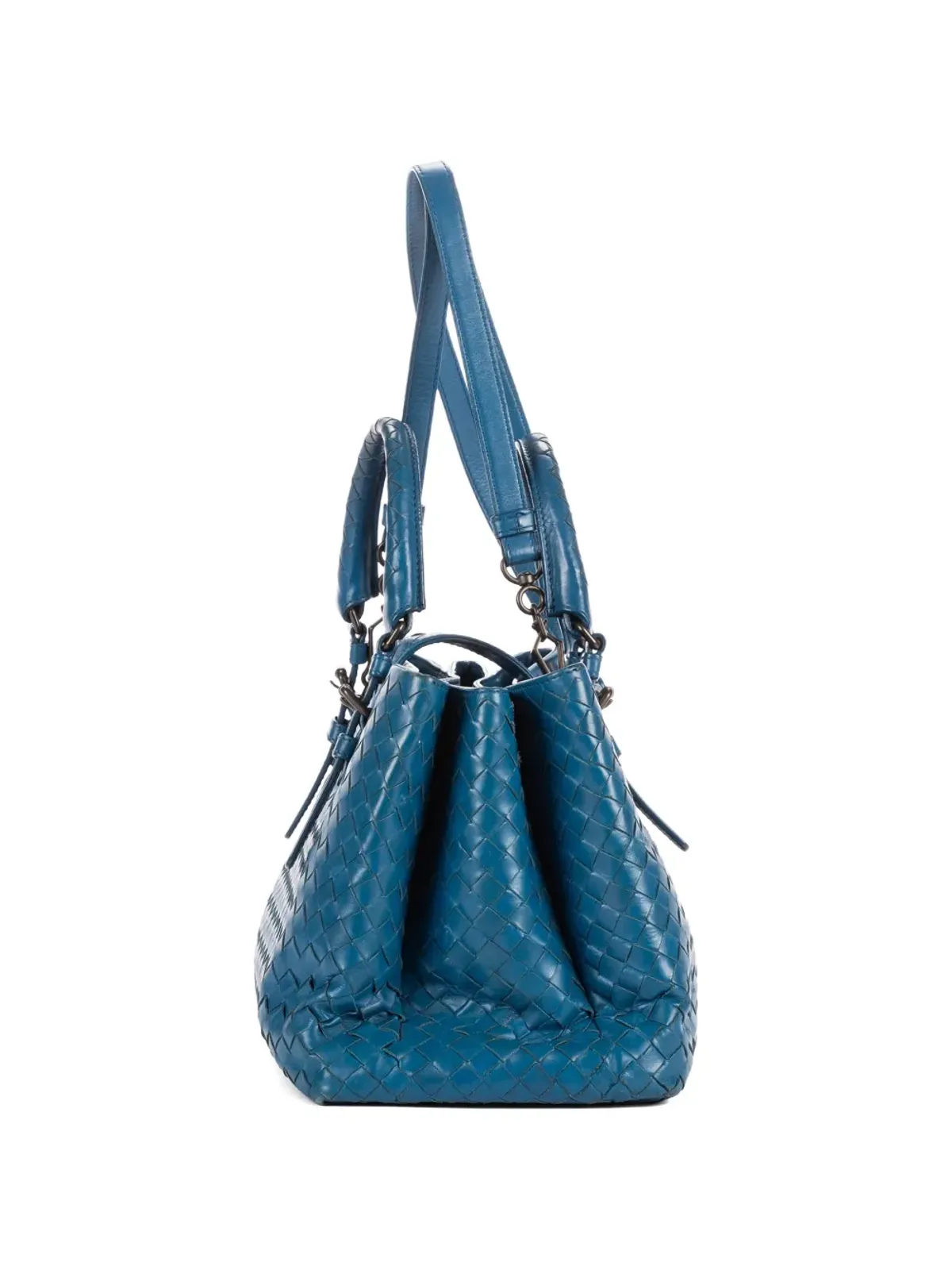 Bottega Veneta ビンテージ Roma intrecciato トートバッグ ブルー - 画像5