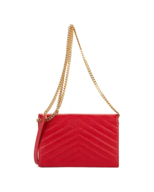 Saint Laurent Pre-Owned レッド チェーンストラップ ショルダーバッグ - サムネイル2