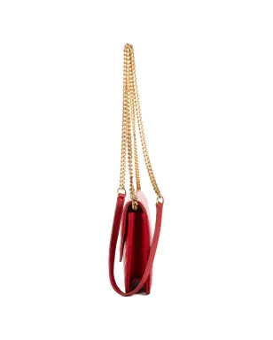 Saint Laurent Pre-Owned レッド チェーンストラップ ショルダーバッグ - サムネイル4