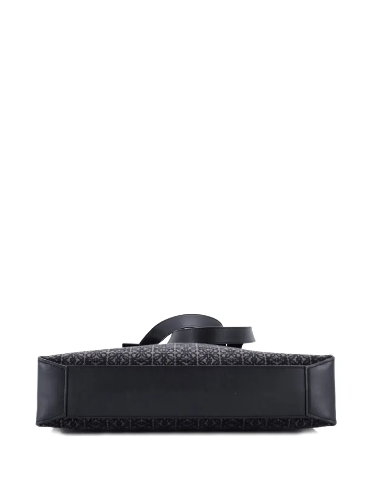 Loewe ビンテージ バックルハンドル アナグラム ジャカード ホリゾンタルトートバッグ - ブラック - 画像4