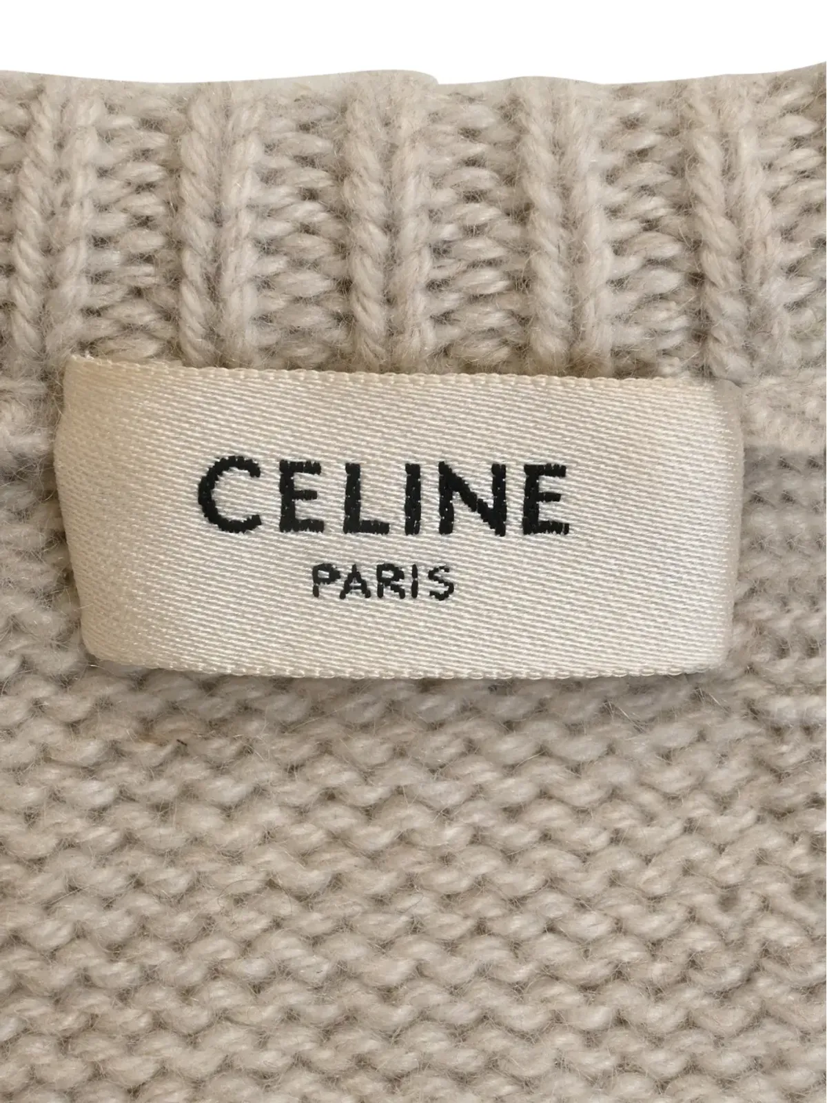 Celine Pre-Owned Vネックカシミヤセーター - 画像5