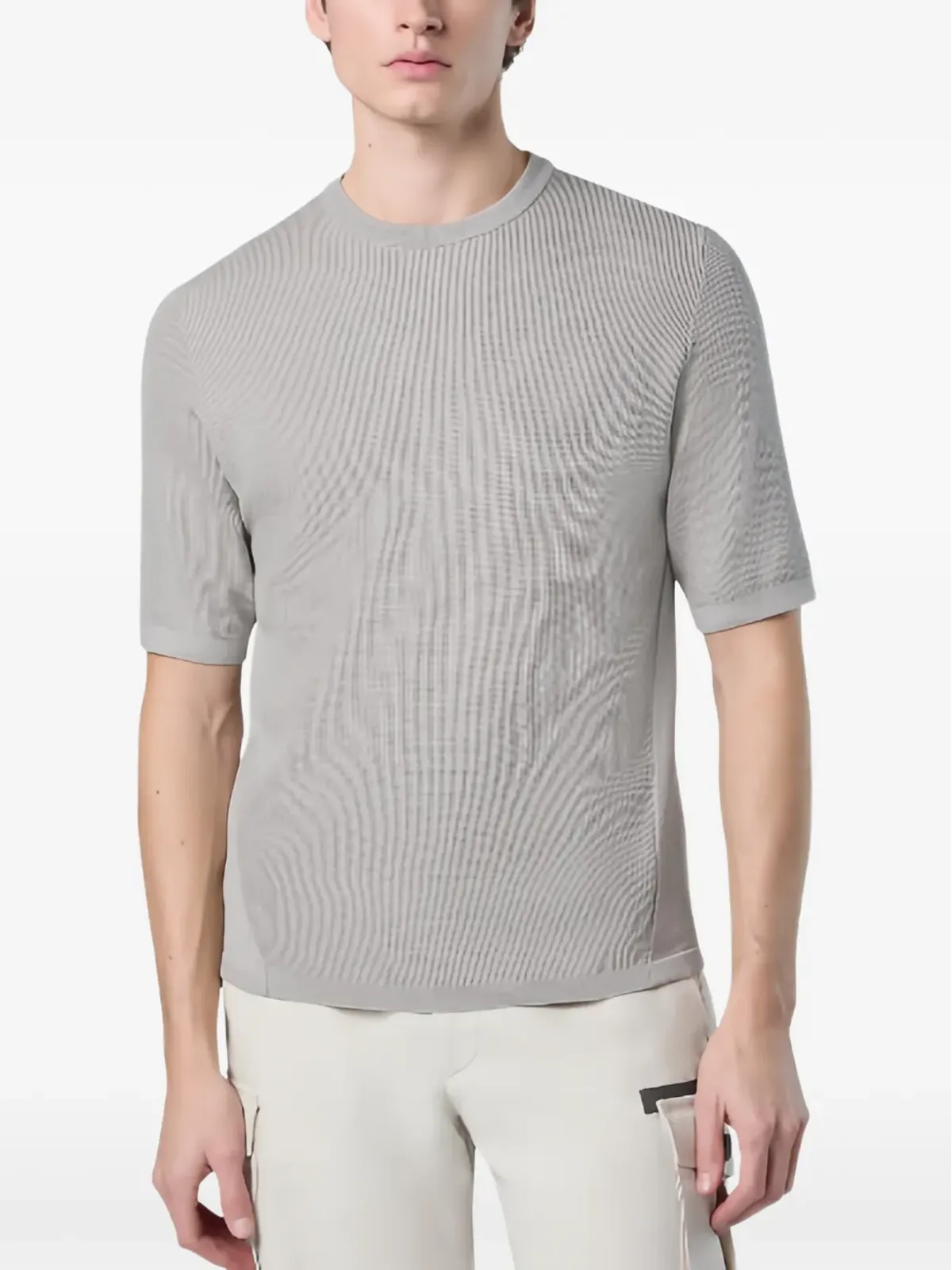Sease テクスチャード半袖Tシャツ - グレー - 画像2