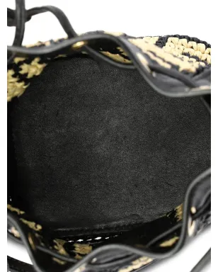 Fendi Pre-Owned モン・トレゾール ズッカ ラフィア バケットバッグ - サムネイル5