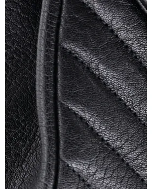 Saint Laurent Pre-Owned クラシック・モノグラム・カレッジバッグ キルテッドレザー ミディアム ショルダーバッグ - ブラック - サムネイル5