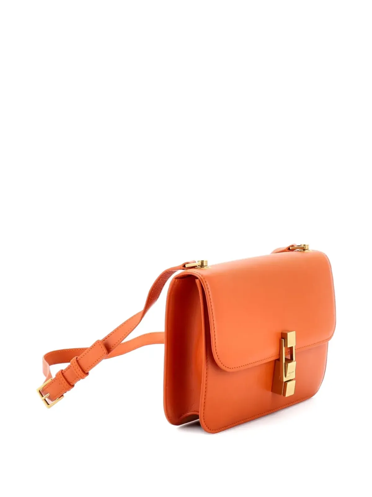 Saint Laurent Pre-Owned Carre Satchel crossbody bag - Orange - 画像3
