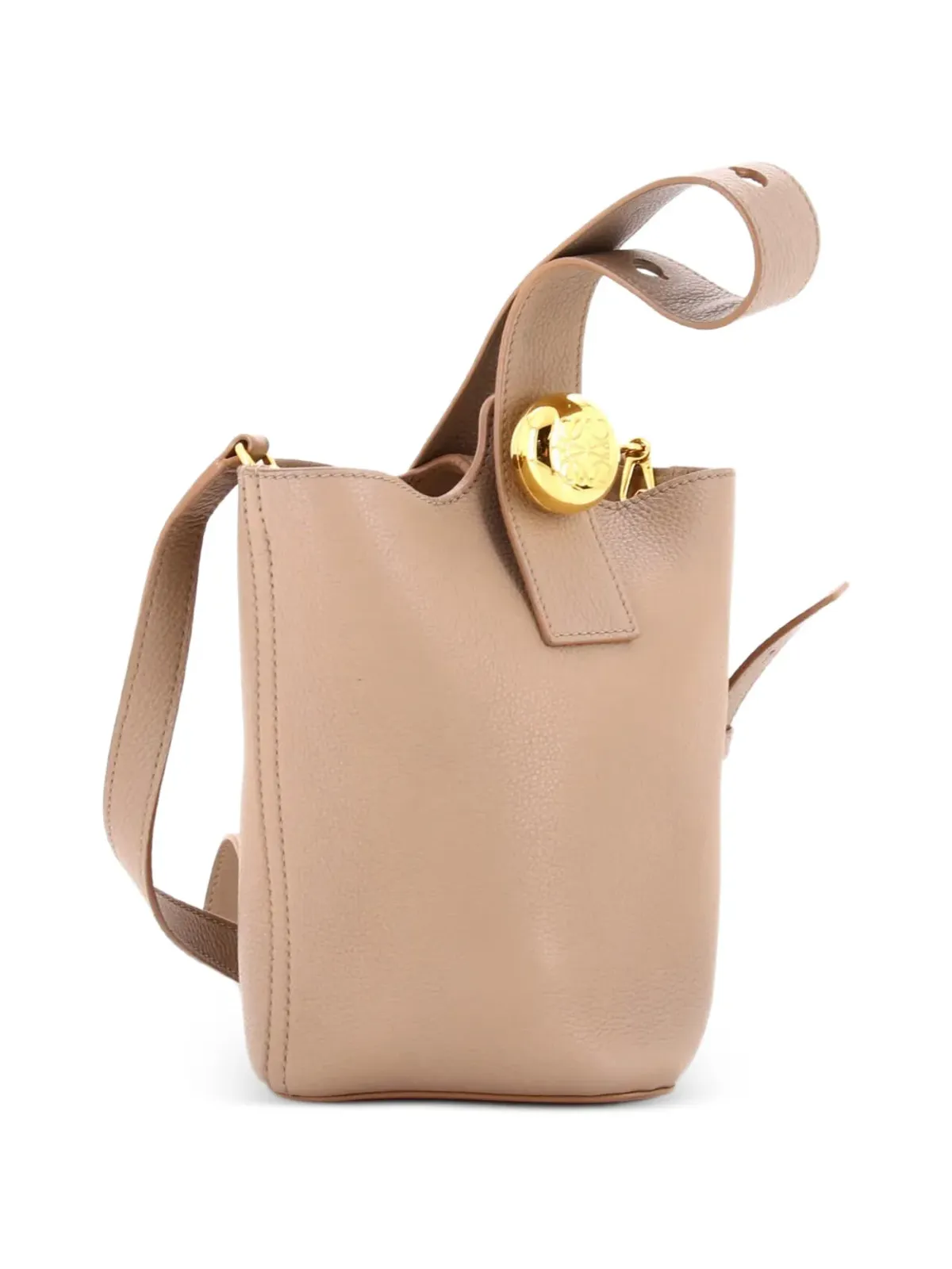 Loewe Pre-Owned ペブルレザー バケットバッグ - 画像3