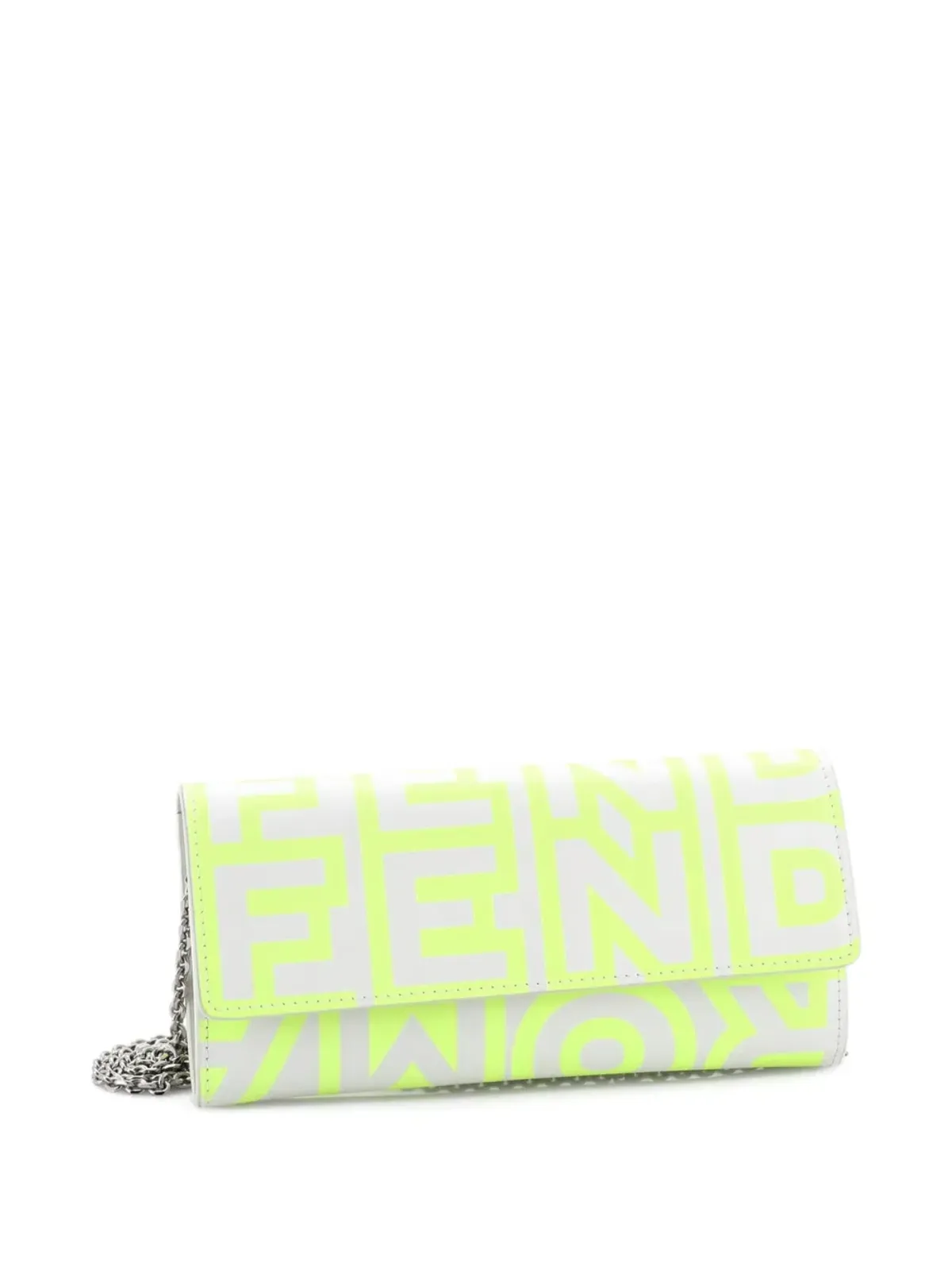 Fendi Pre-Owned x Marc Jacobs ウォレット・オン・チェーン プリントレザー クロスボディバッグ - Neutrals - 画像4