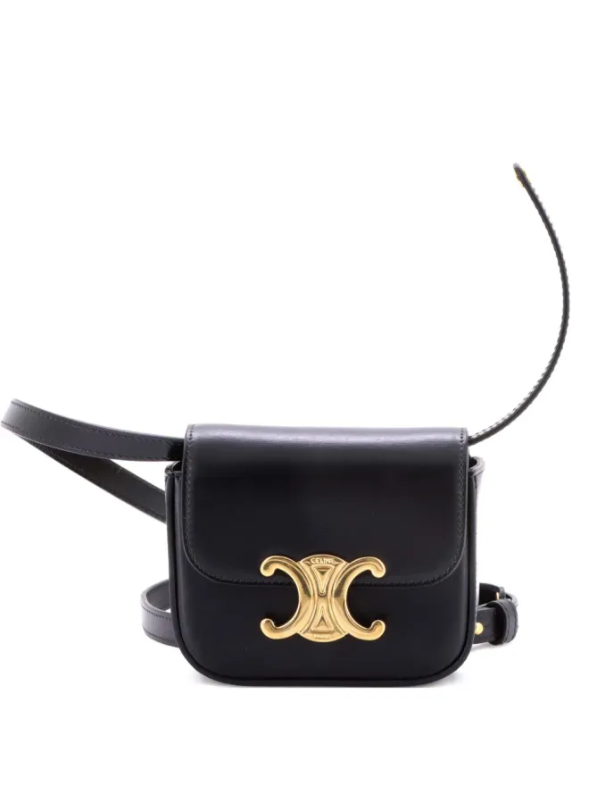Celine Pre-Owned Celine Pre-Owned クロード・トリオンプ コーテッドキャンバス ショルダーバッグ - ブラックの商品画像