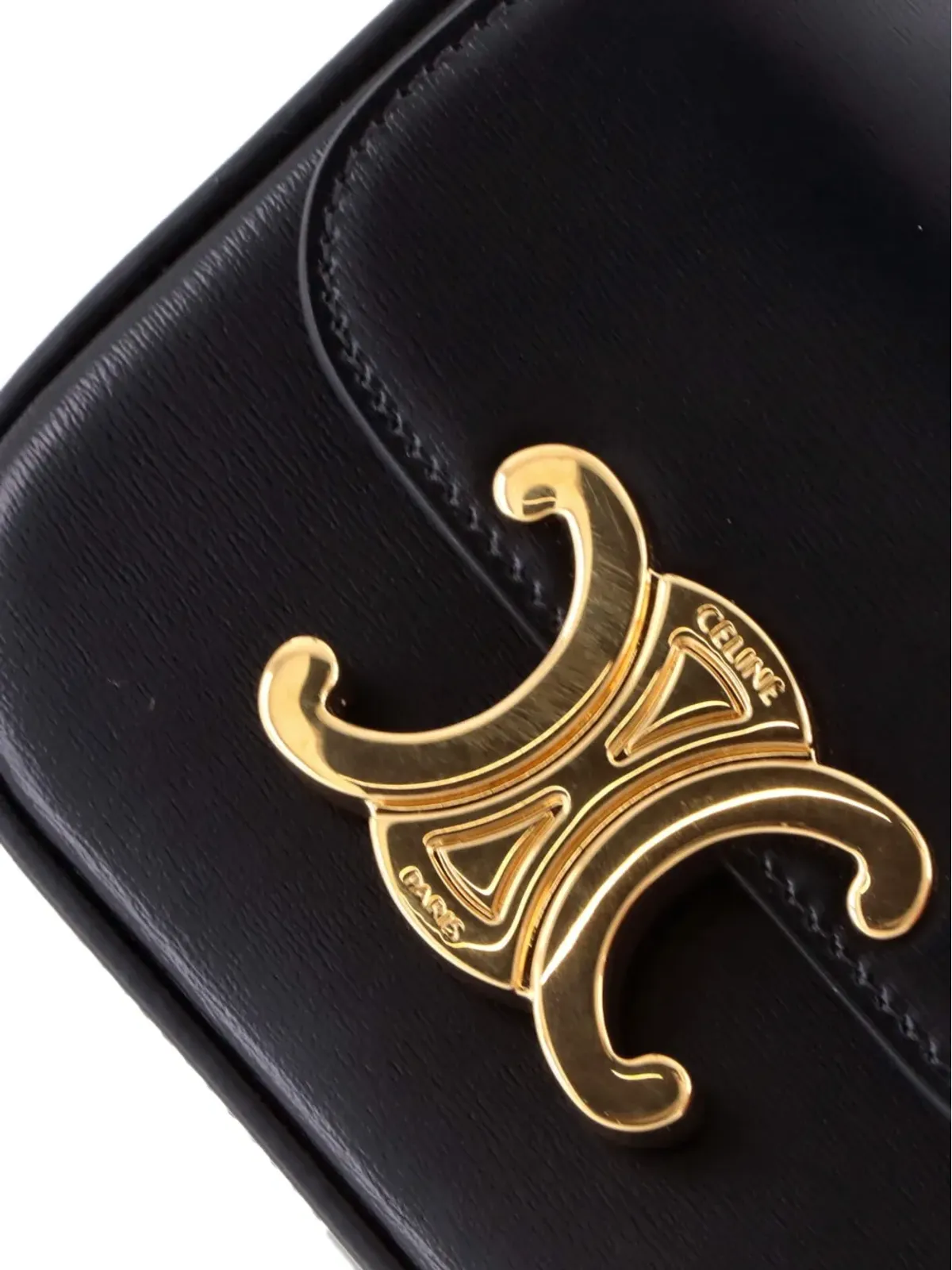 Celine Pre-Owned クロード・トリオンプ コーテッドキャンバス ショルダーバッグ - ブラック - 画像5