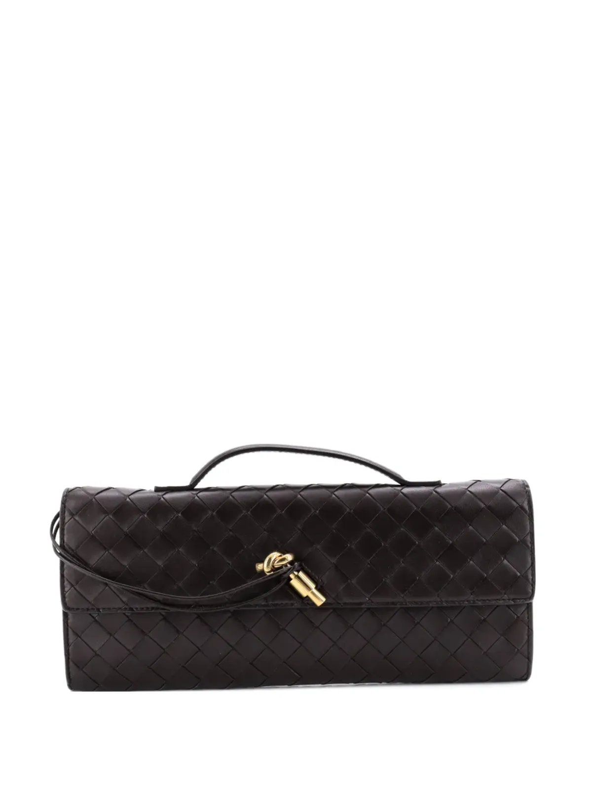 Bottega Veneta Pre-Owned Andiamo トップハンドル Intrecciato Nappa ロングクラッチバッグ - 画像1
