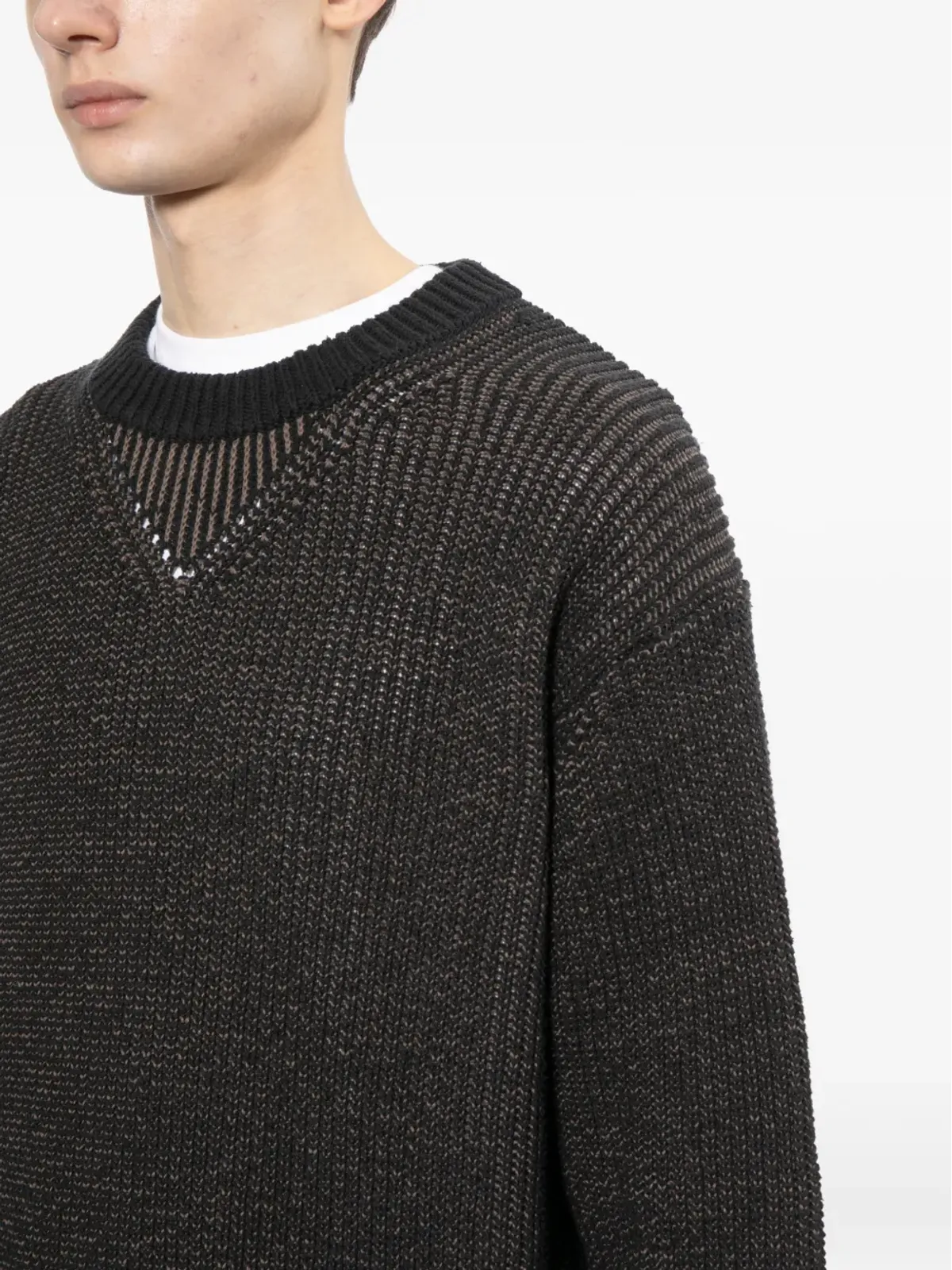 Comme des Garçons Homme チャンキーセーター ブルー - 画像5