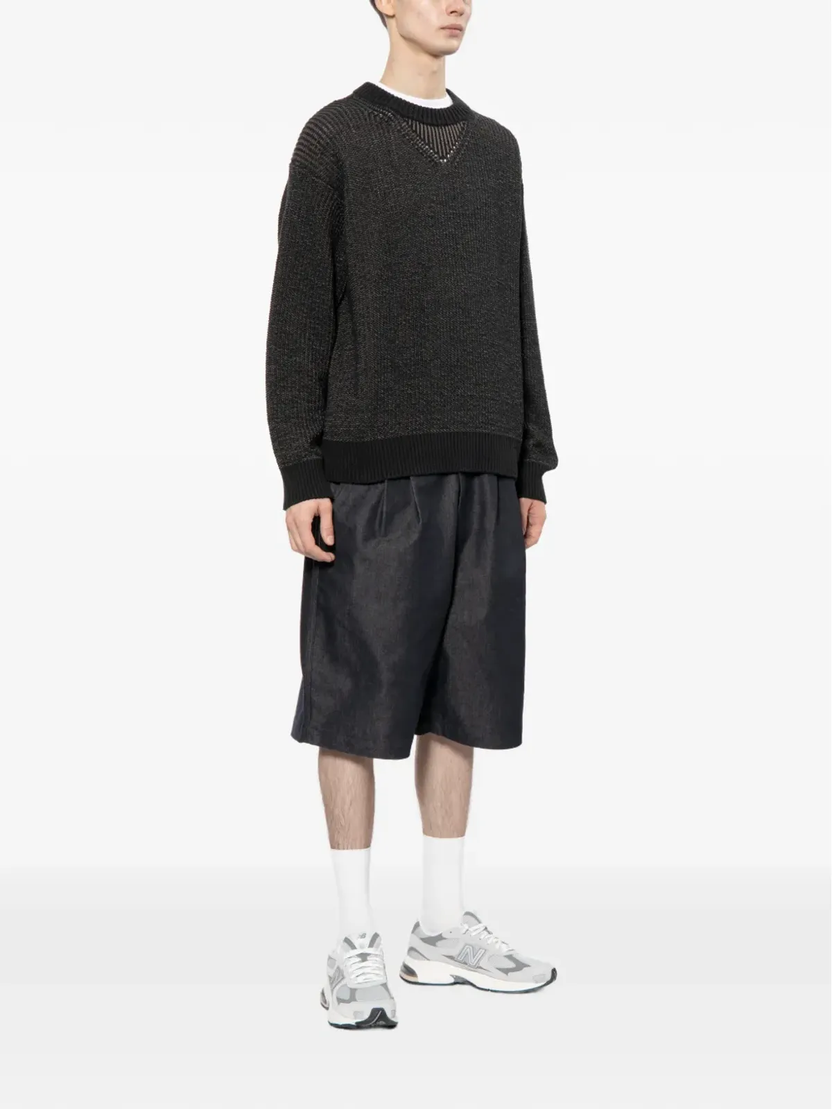 Comme des Garçons Homme チャンキーセーター ブルー - 画像2