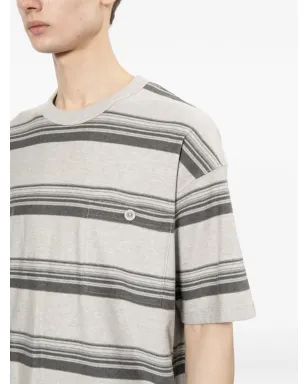 Comme des Garçons Homme ストライプTシャツ - Grey - サムネイル5