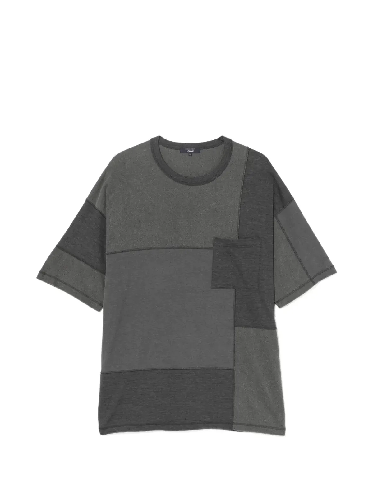 Comme des Garçons Homme パッチワークTシャツ - 画像1