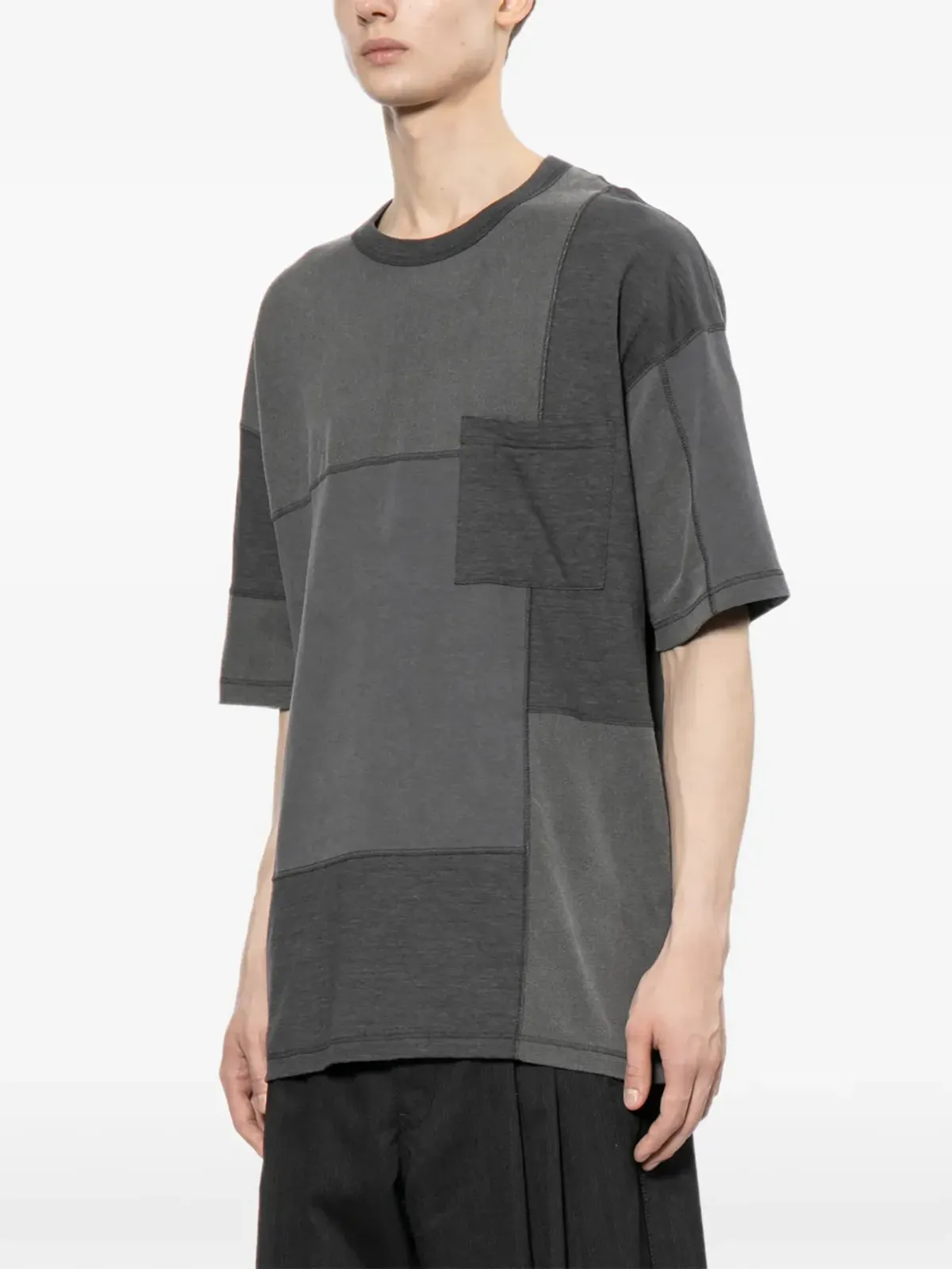 Comme des Garçons Homme パッチワークTシャツ - 画像3