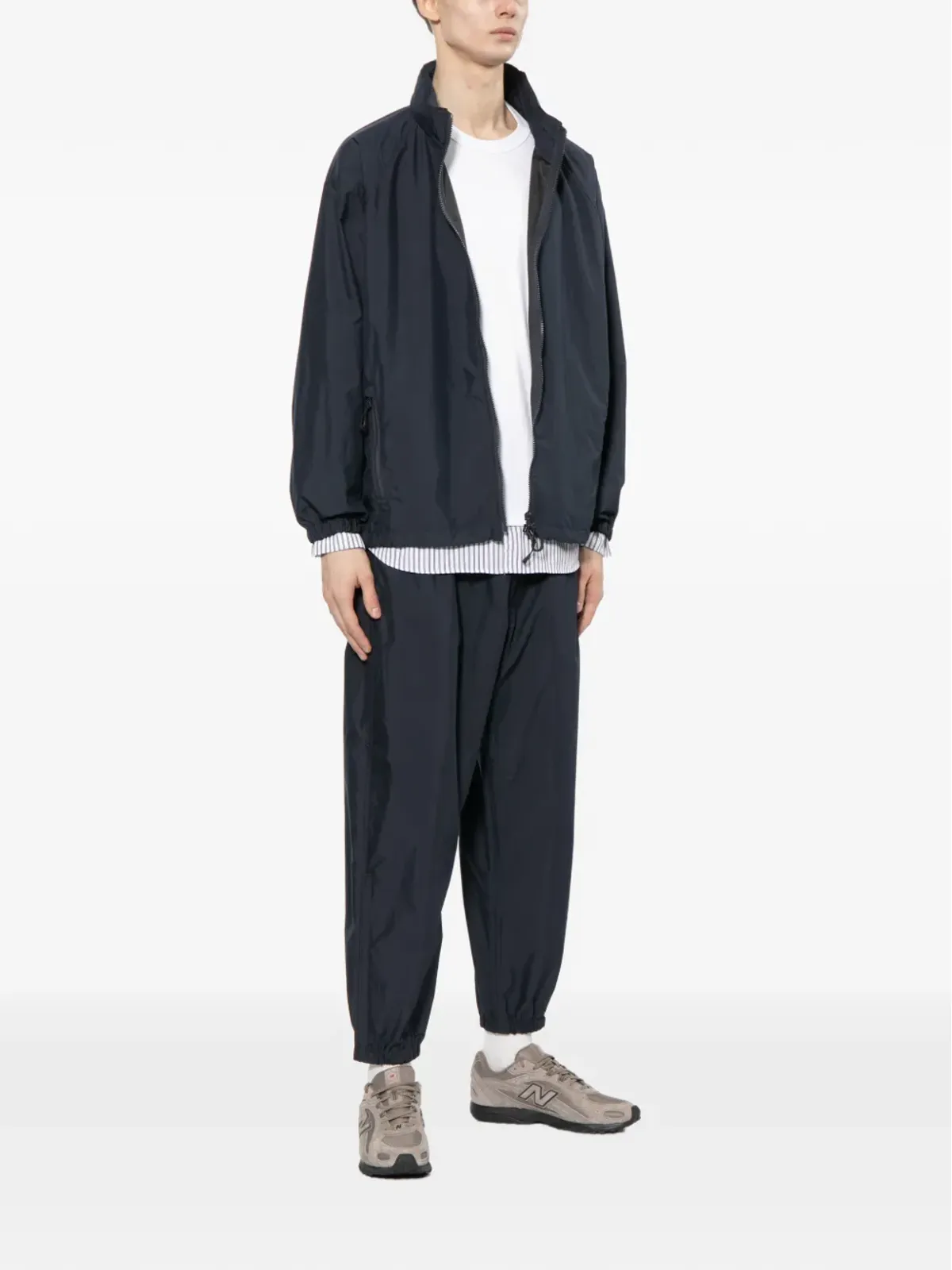 Comme des Garçons Homme striped-sleeve T-shirt - White - 画像2