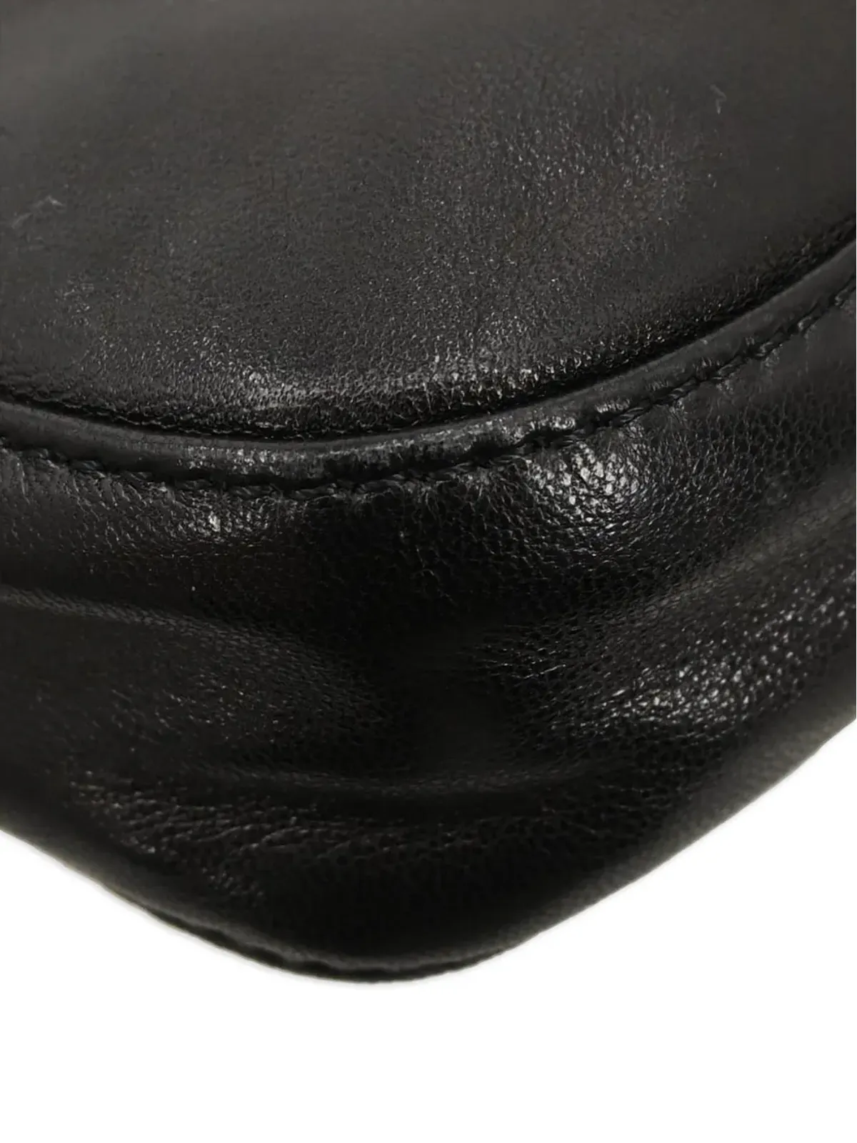 Fendi Pre-Owned 2000 バゲット レザー ハンドバッグ ブラック - 画像4