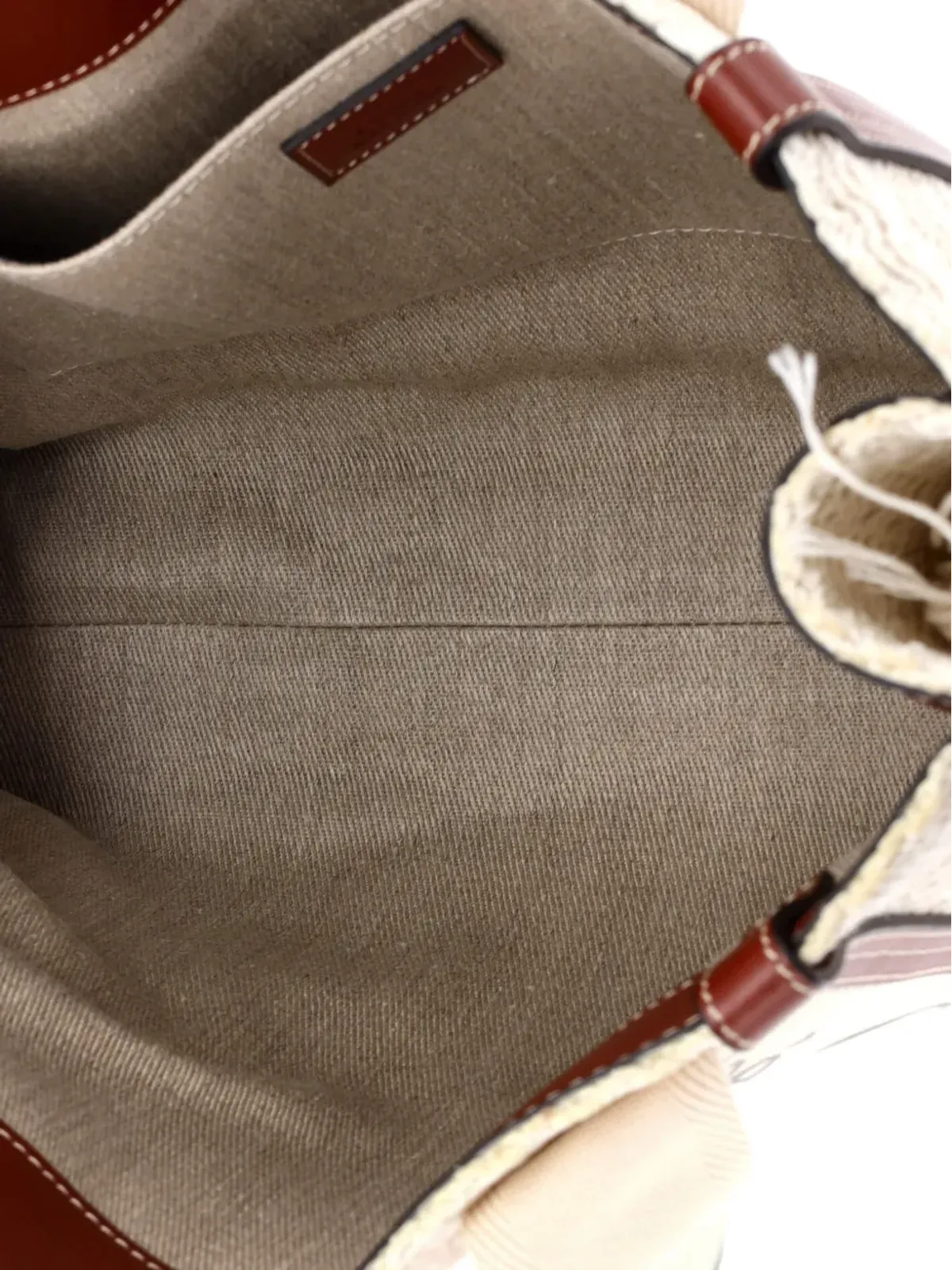 Chloé Pre-Owned ウッディフリンジ ウール トートバッグ - 画像5