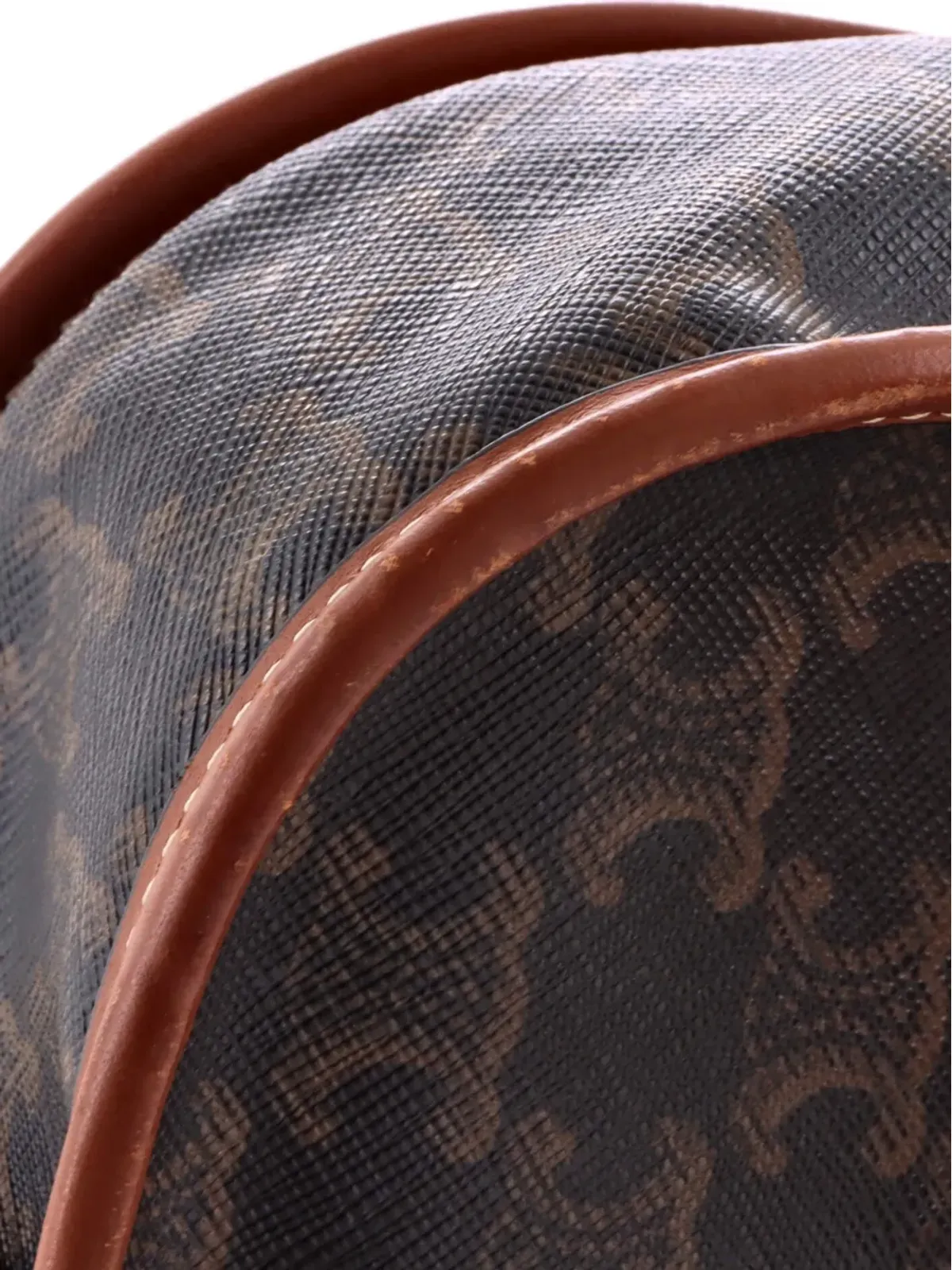 Celine Pre-Owned フォルコ バッグ トリオンプ コーテッドキャンバス クロスボディバッグ ブラウン - 画像5