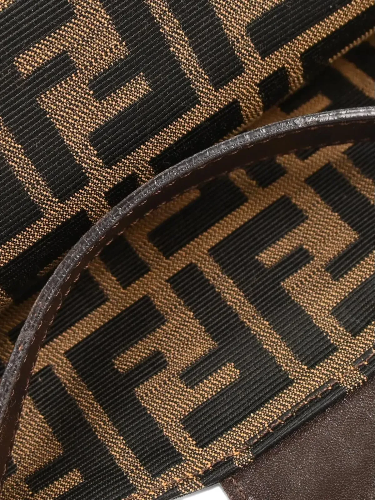 Fendi Pre-Owned Zucca-pattern ショルダーバッグ - Brown - 画像4