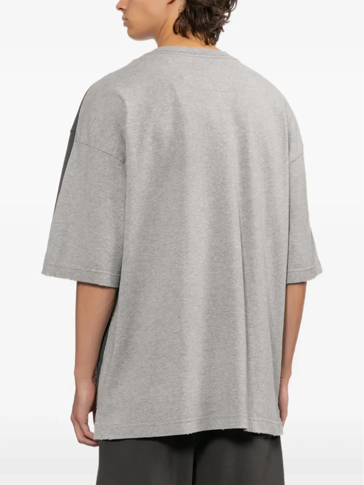 Maison MIHARA YASUHIRO ロゴ刺繍入りツートーンTシャツ - 画像4