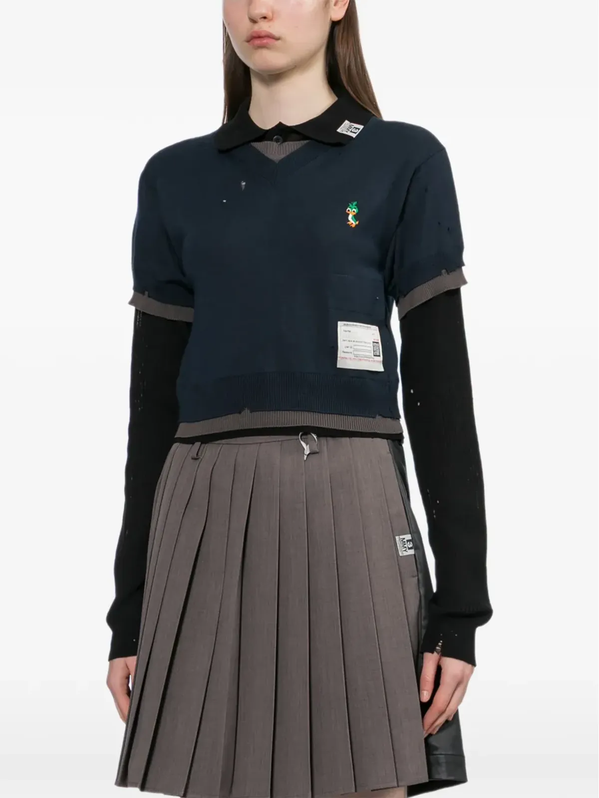 Maison MIHARA YASUHIRO レイヤードセーター - 画像3