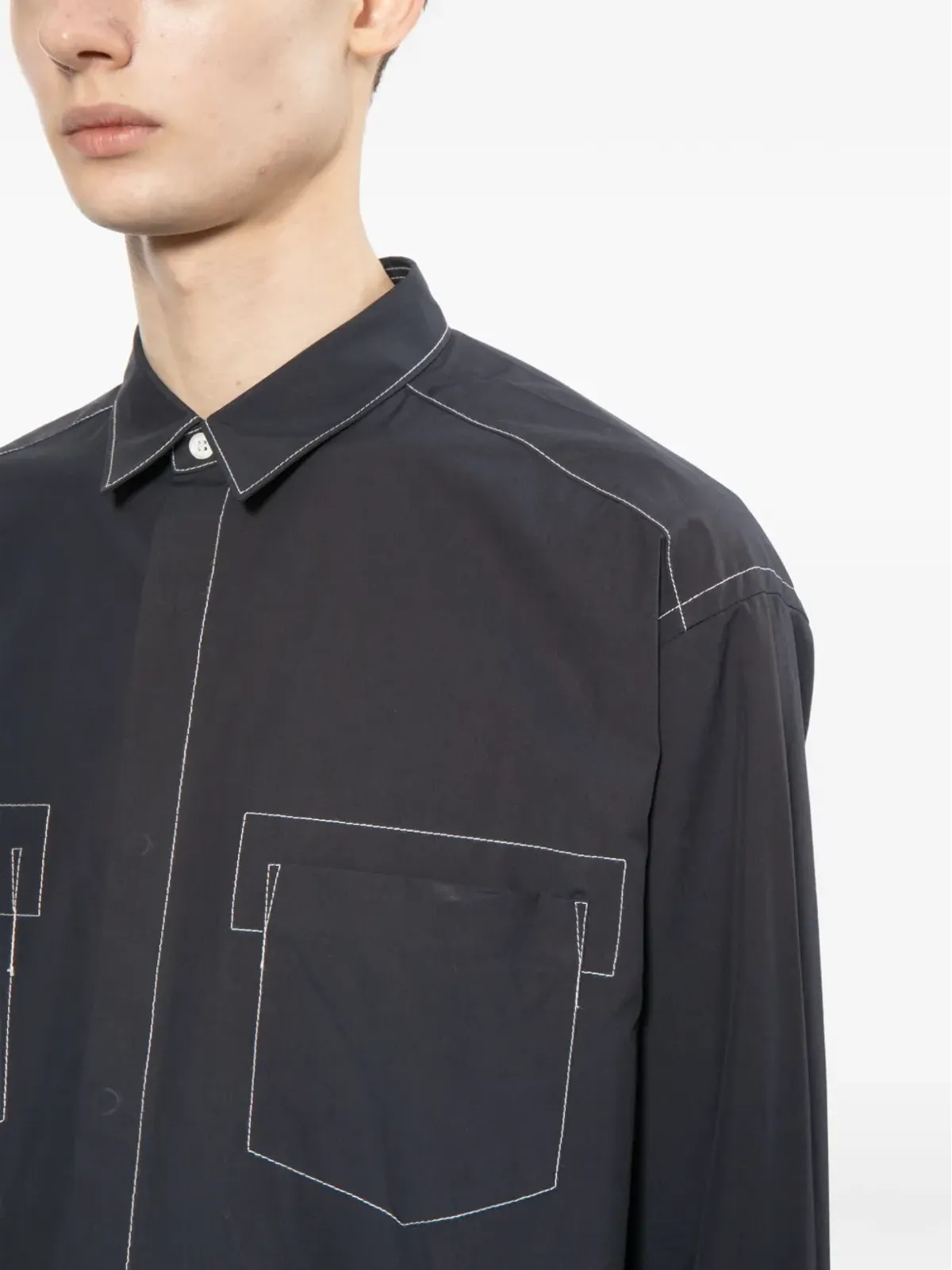 Comme des Garçons Homme ステッチシャツ - 画像5