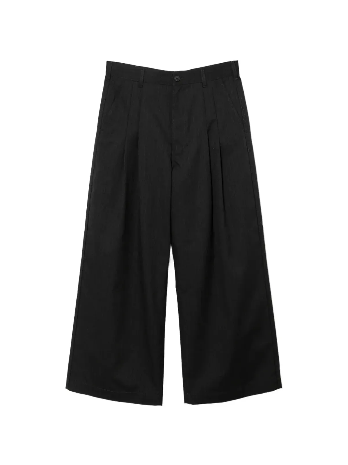 Comme des Garçons Homme ツイル ワイドレッグパンツ - ブラック - 画像1
