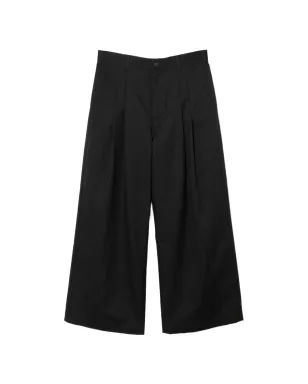 Comme des Garçons Homme ツイル ワイドレッグパンツ - ブラック - サムネイル1