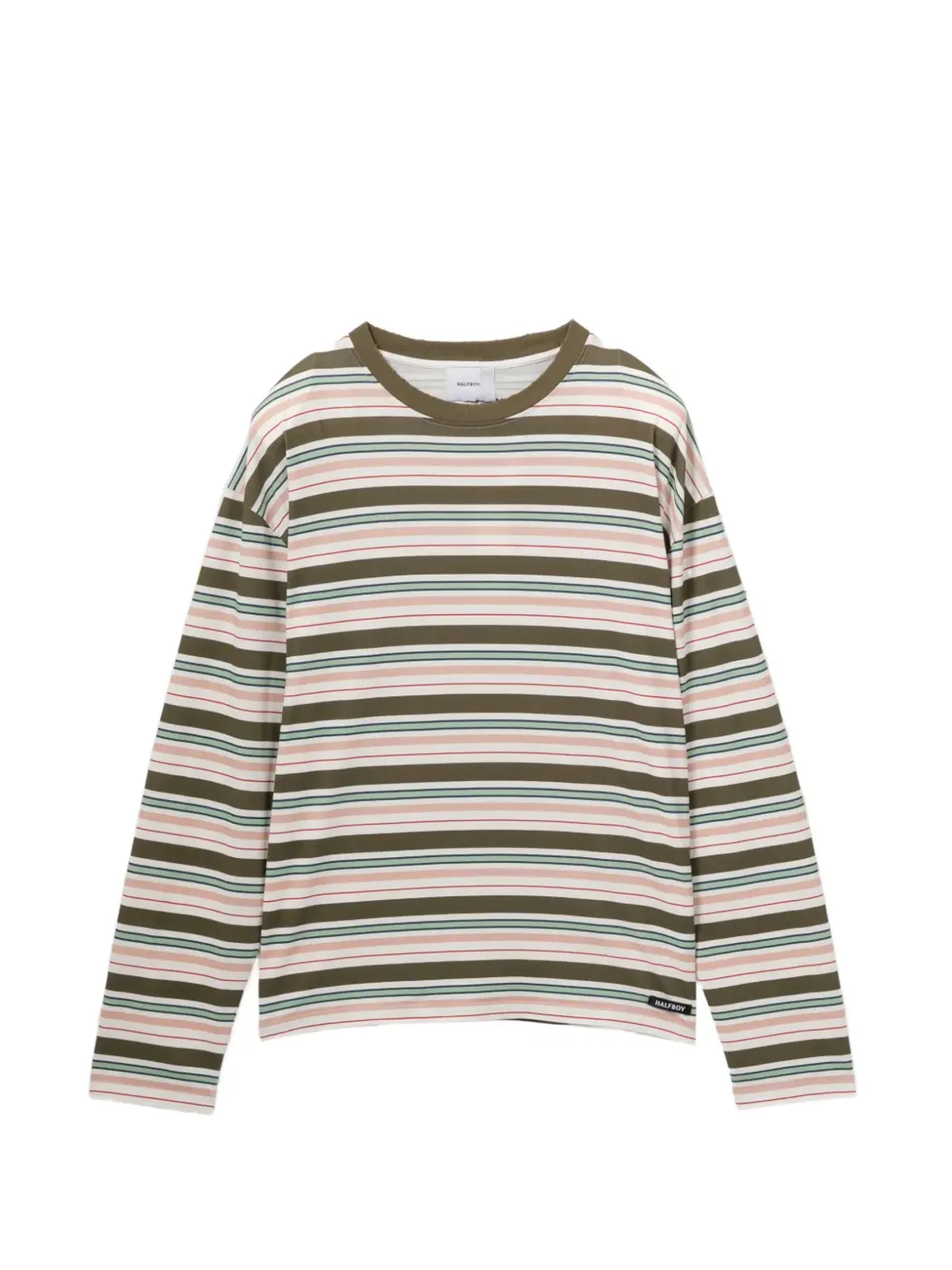 Halfboy ストライプ柄長袖Tシャツ - 画像1
