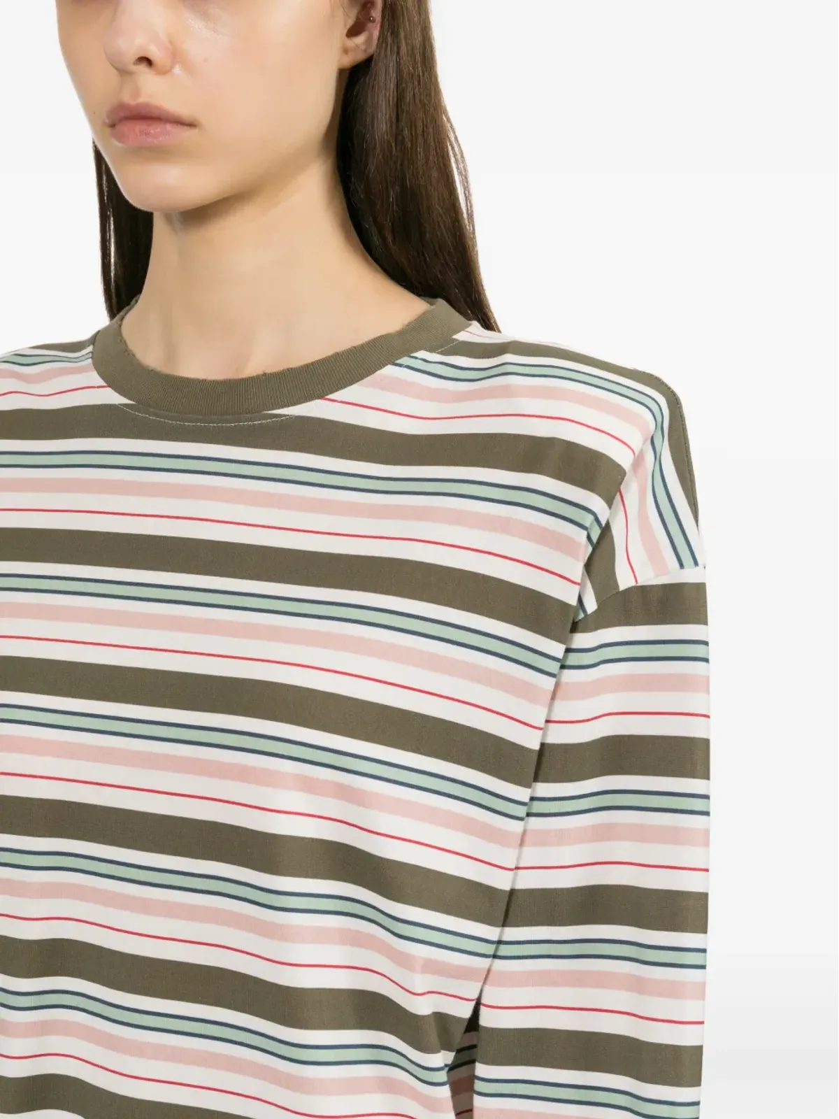 Halfboy ストライプ柄長袖Tシャツ - 画像5