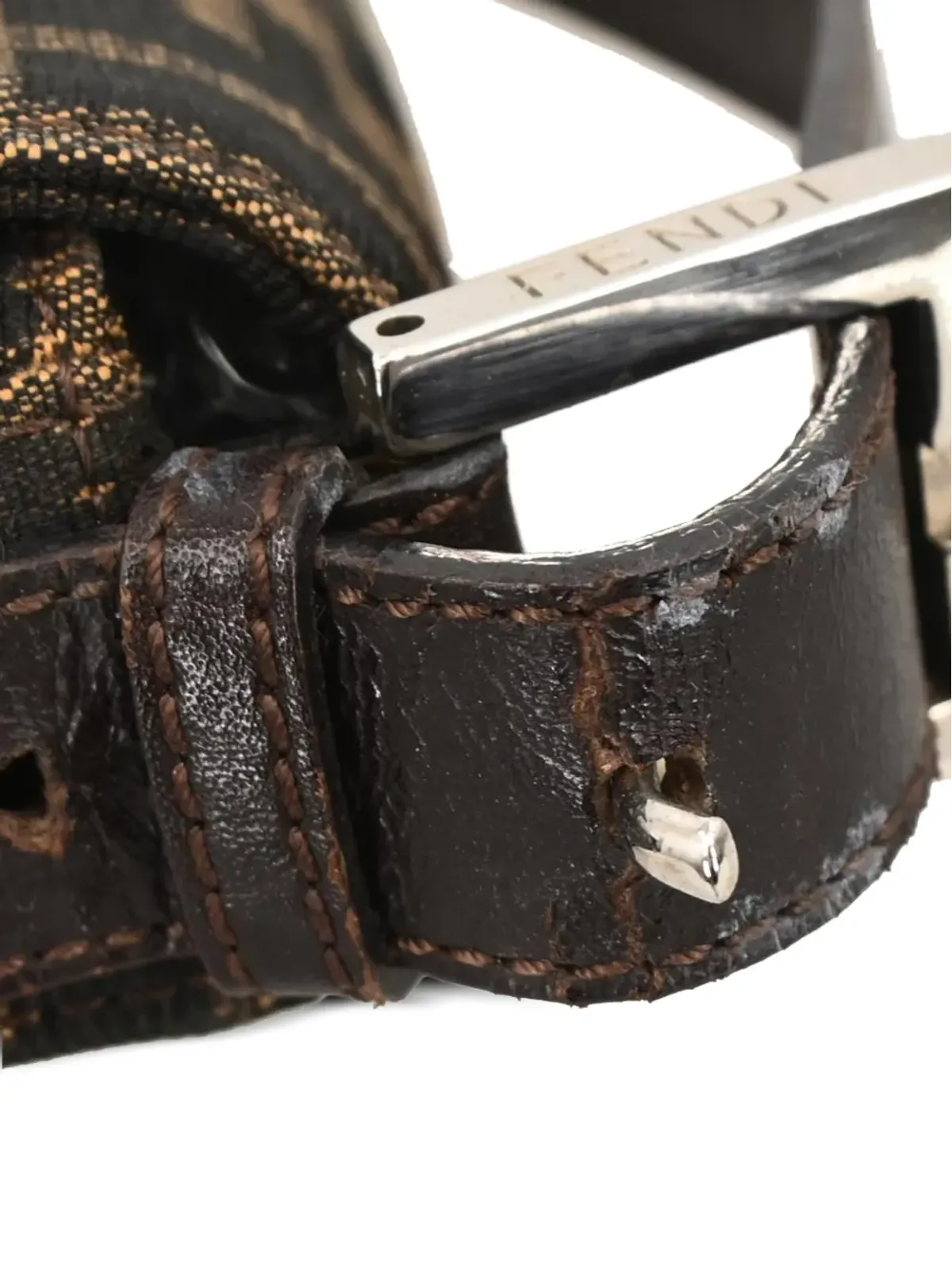 Fendi ビンテージ 2009 バゲットハンドバッグ - Brown - 画像5