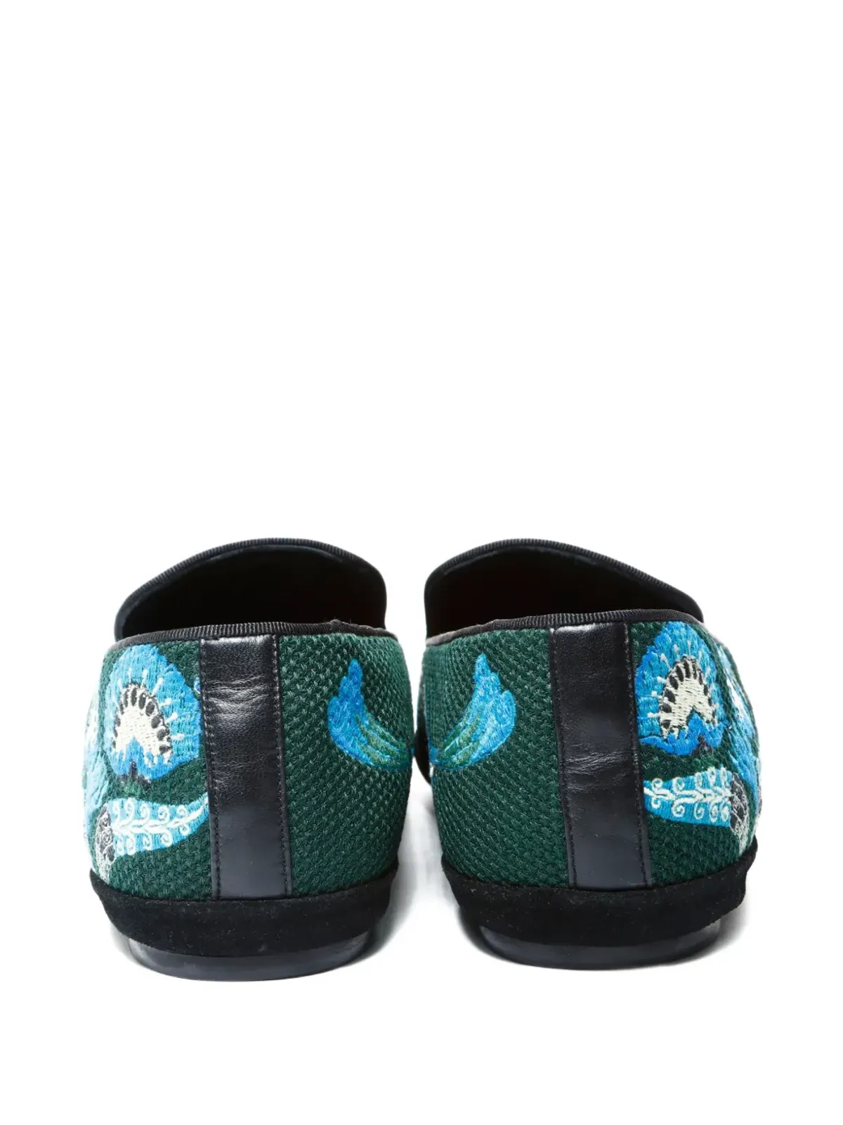 Loewe Pre-Owned ローファー（刺繍グラフィック） グリーン - 画像5