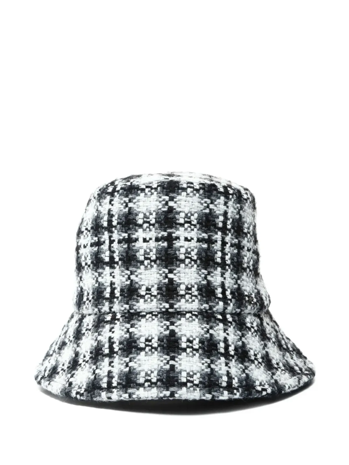 CHANEL ビンテージ ツイード バケットハット グレー - 画像1
