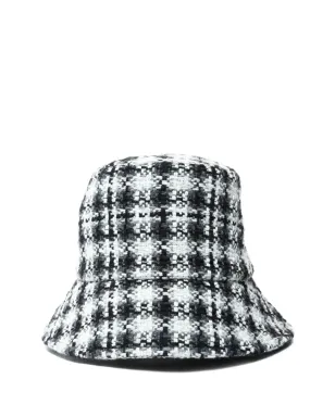 CHANEL ビンテージ ツイード バケットハット グレー - サムネイル1