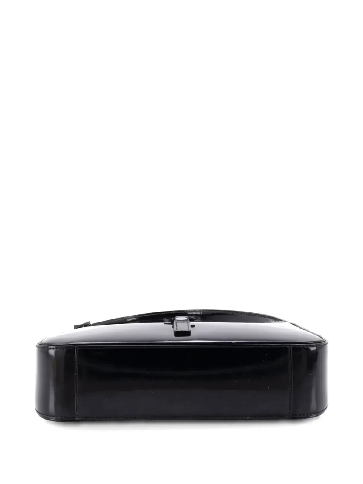 Saint Laurent Pre-Owned レ・サンローラン Le 5 a 7 パテント・スモール・ホーボーバッグ - Black - 画像4