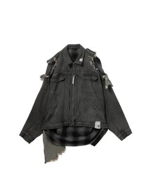 Maison MIHARA YASUHIRO ダメージ加工レイヤードジャケット - サムネイル1